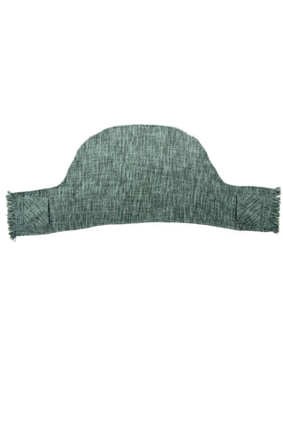 Boyne Valley Weavers Ireland Green Wool Blend Knit Wrap With Fringe