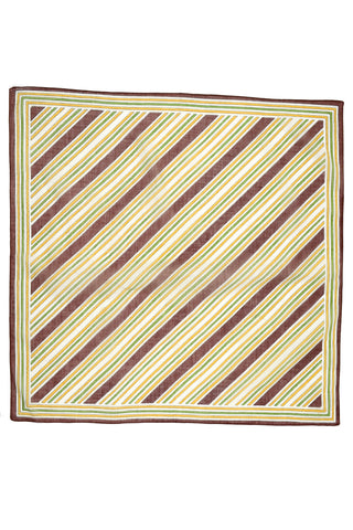 Striped vintage bandana scarf