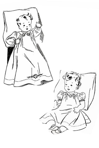 Butterick 1778 Vintage Layette Infant Sewing Pattern