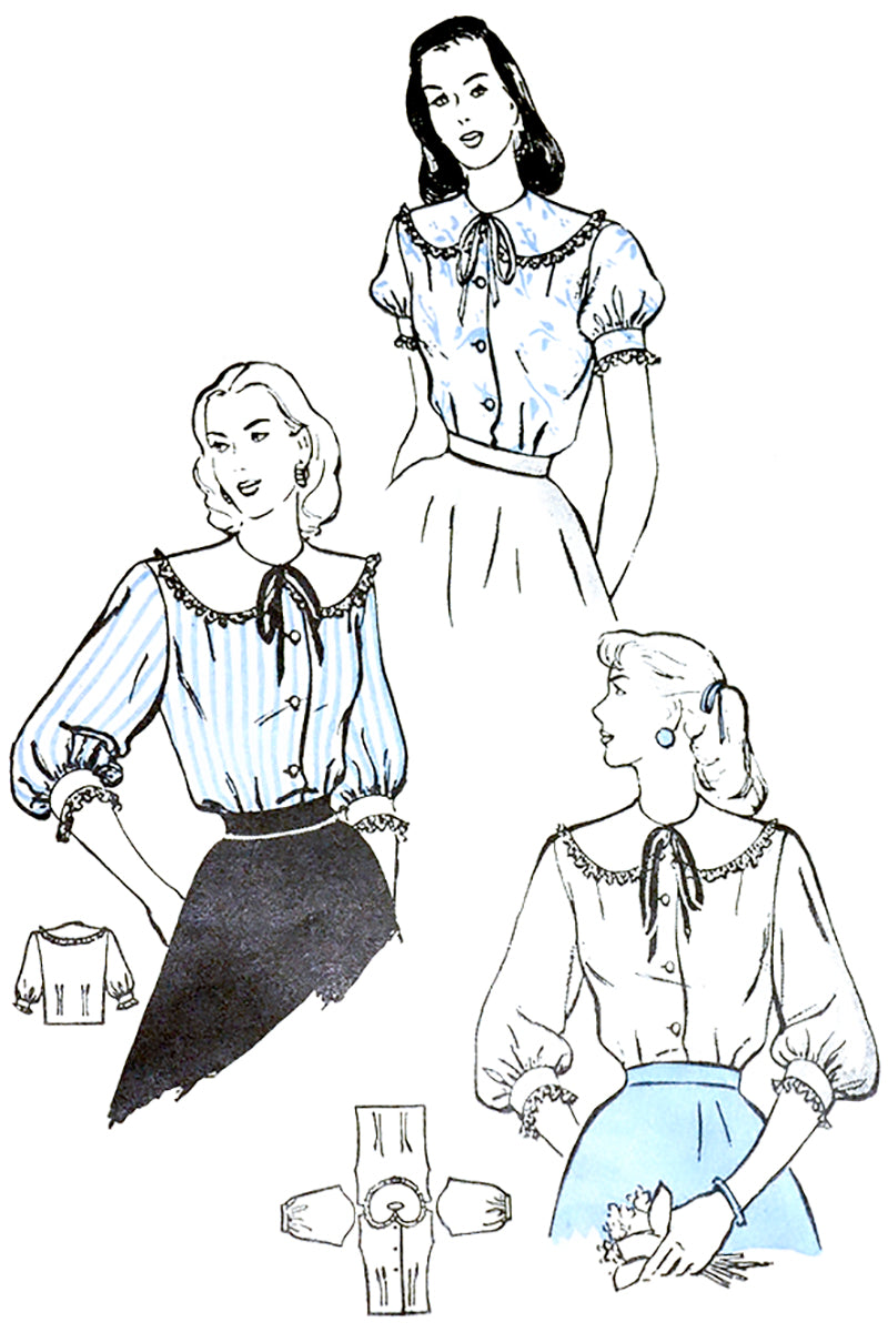 1948 Butterick 4441 Sewing Pattern for Blouses – Modig