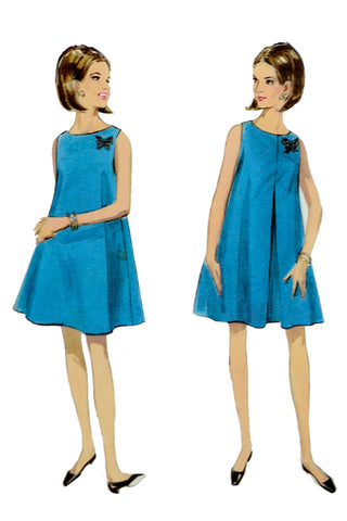 1960s Butterick 4601 Turnabout Dress Sewing Pattern