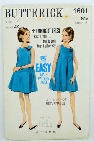 Butterick 4601 Turnabout Dress Sewing Pattern