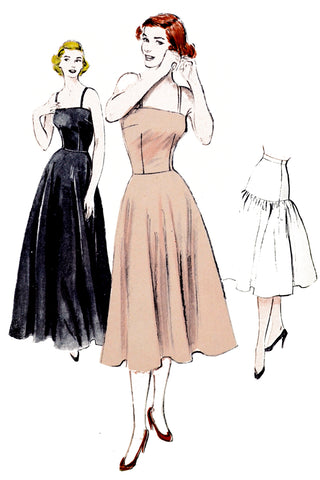 1951 Butterick 5933 Long & Short Slips & Petticoat Vintage Sewing Pattern
