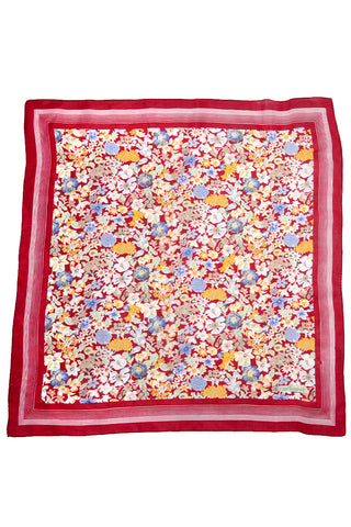 Cacharel Red Floral Scarf