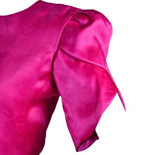 Vintage Carolina Herrera Pink silk Dress