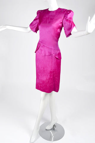 Carolina Herrera Dress Pink silk Jacquard