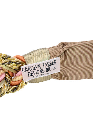 Adjustable fit 1980s Carolyn Tanner Designs Atlanta Vintage Seashell Starfish Ribbon Belt