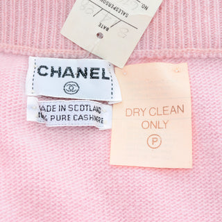 Deadstock cashmere Chanel pink skirt
