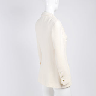 Chanel Blazer in Winter White Wool 