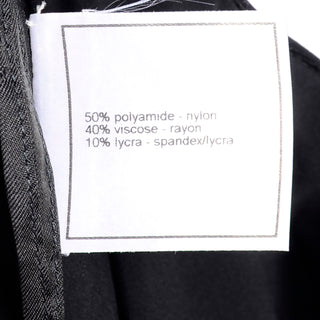 1990s Chanel Nylon Rayon Spandex Skirt