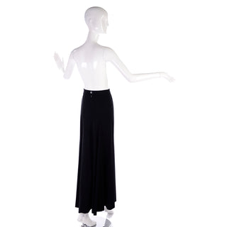 1990s Chanel Black Maxi Skirt