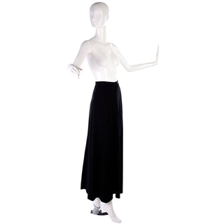 1999 Chanel Black Vintage Maxi Skirt