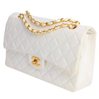 Double Flap Chanel Caviar Quilted Leather Bag w Gold Hardware