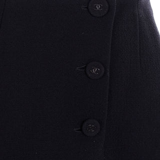 Chanel Sailor Pants Black Wool Silk Lining CC buttons