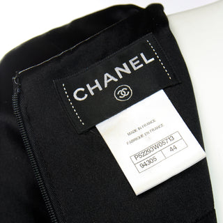 Chanel Fall 2015 Wool Boucle Dress w Gripoix Buttons & silk Trim Size 44