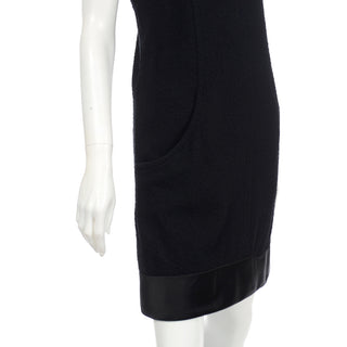 Chanel Fall 2015 Wool Boucle Dress w Gripoix Buttons & silk Trim as new