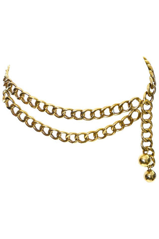 New in Box Chanel Chain Link layered Belt