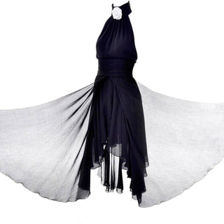 Beautiful Chanel black wool sleeveless dress with bolero
