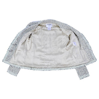 2004 Chanel Lessage Fantasy Tweed Jacket w/ Fringe & Rhinestone Buttons