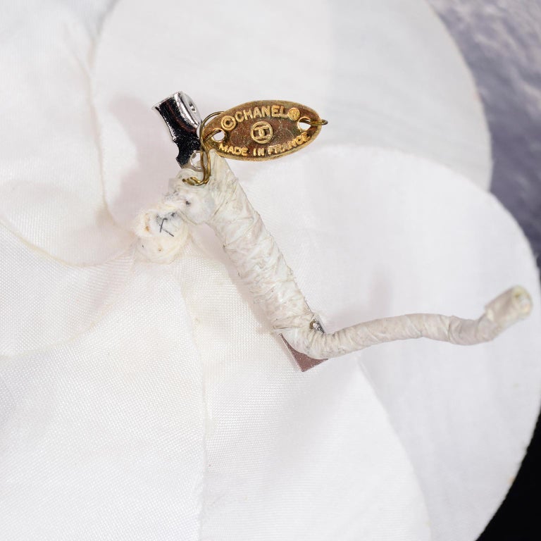 Budget GeniuFabric White Camellia Flower Brooch Vintage Pins Korean  Imitation, men chanel brooch vintage