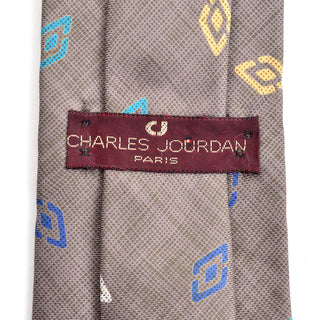 Charles Jourdan Paris vintage tie label 