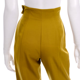 Charlotte Neuville Vintage 1980s High Waisted Mustard Pants