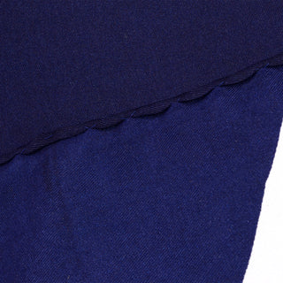 Christian Dior Vintage Silk Hot Pink & Navy Blue Floral Scarf hand rolled edges