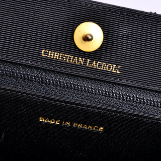Christian Lacroix 1980s Handbag Dots & Red Flowers