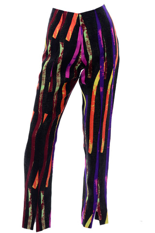 Christian Lacroix vintage neon print colorful pants