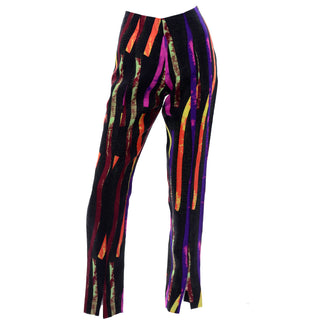 Christian Lacroix vintage neon print colorful pants 1980sChristian Lacroix vintage neon print colorful pants as new