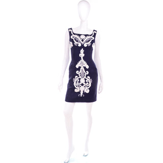 1990s Vintage Christian Lacroix Embroidered Dress