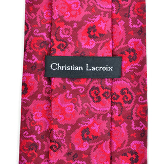 Christian Lacroix vintage designer silk necktie men's tie