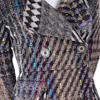 Pattern Mixing vintage skirt suit by Christian Lacroix