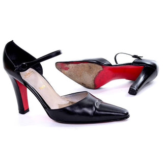 Vintage Christian Louboutin Black Pumps with Red Sole