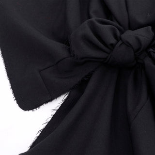 Comme des Garcons Black Wool Deconstructed Vest Layered w/ Raw Edges