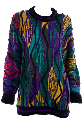 1990s Coogi Multi Colored Sweater