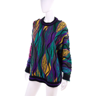 Coogie unique multi colored vintage sweater