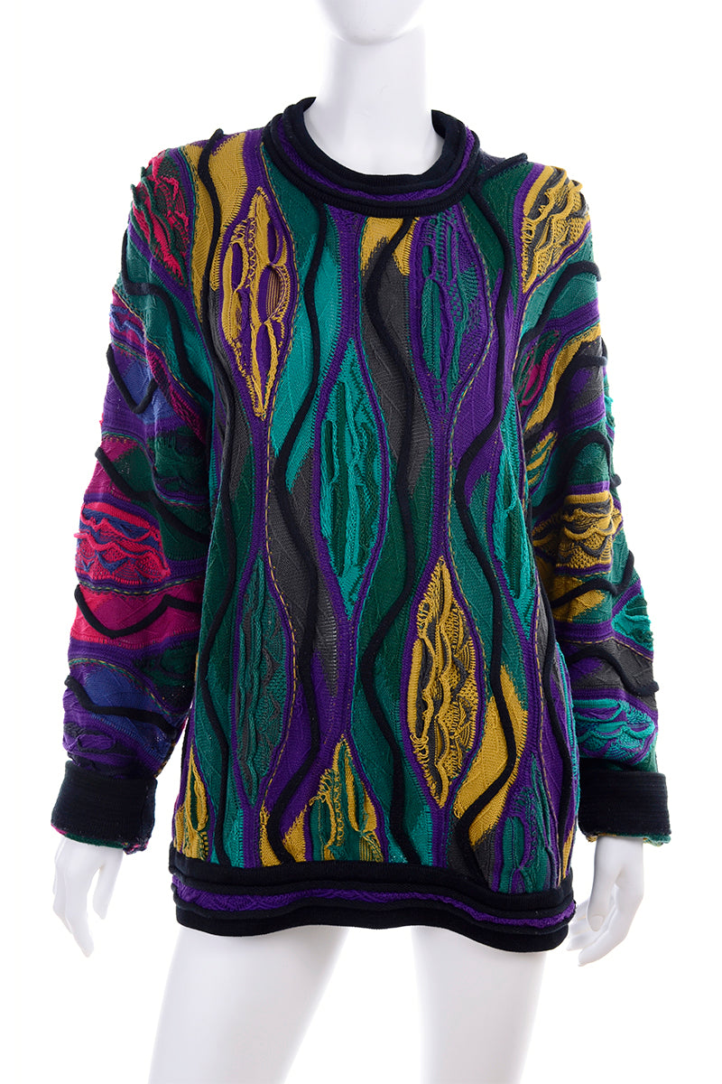 Sweater Shop 80s Coogi Sweater 1990s Coogi Biggie Smalls Textured