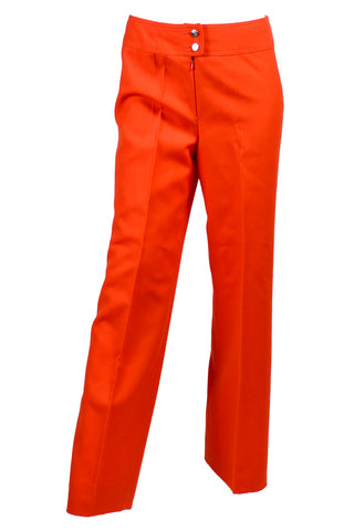 Courreges Orange Pants Vintage Trousers