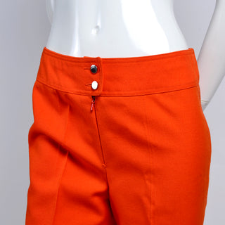 Vintage Courreges Orange Pants Trousers