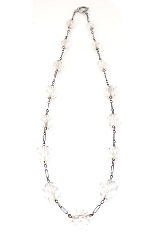 1930s crystal necklace vintage
