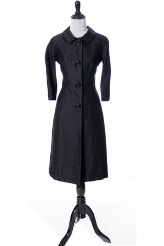 Nicholas Ungar coat dress vintage Wool silk blend - Dressing Vintage