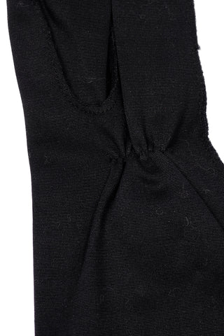 1950s Lady Gay Long Black Gloves w/ Pearls & Rhinestones 6