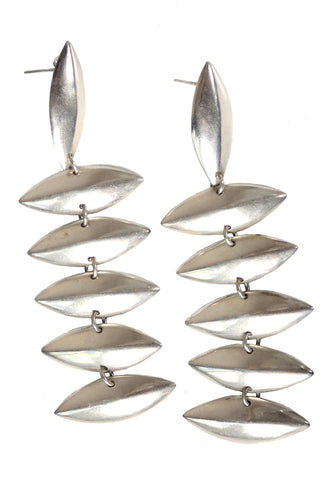 Vintage sterling silver dangle earrings pierced ears