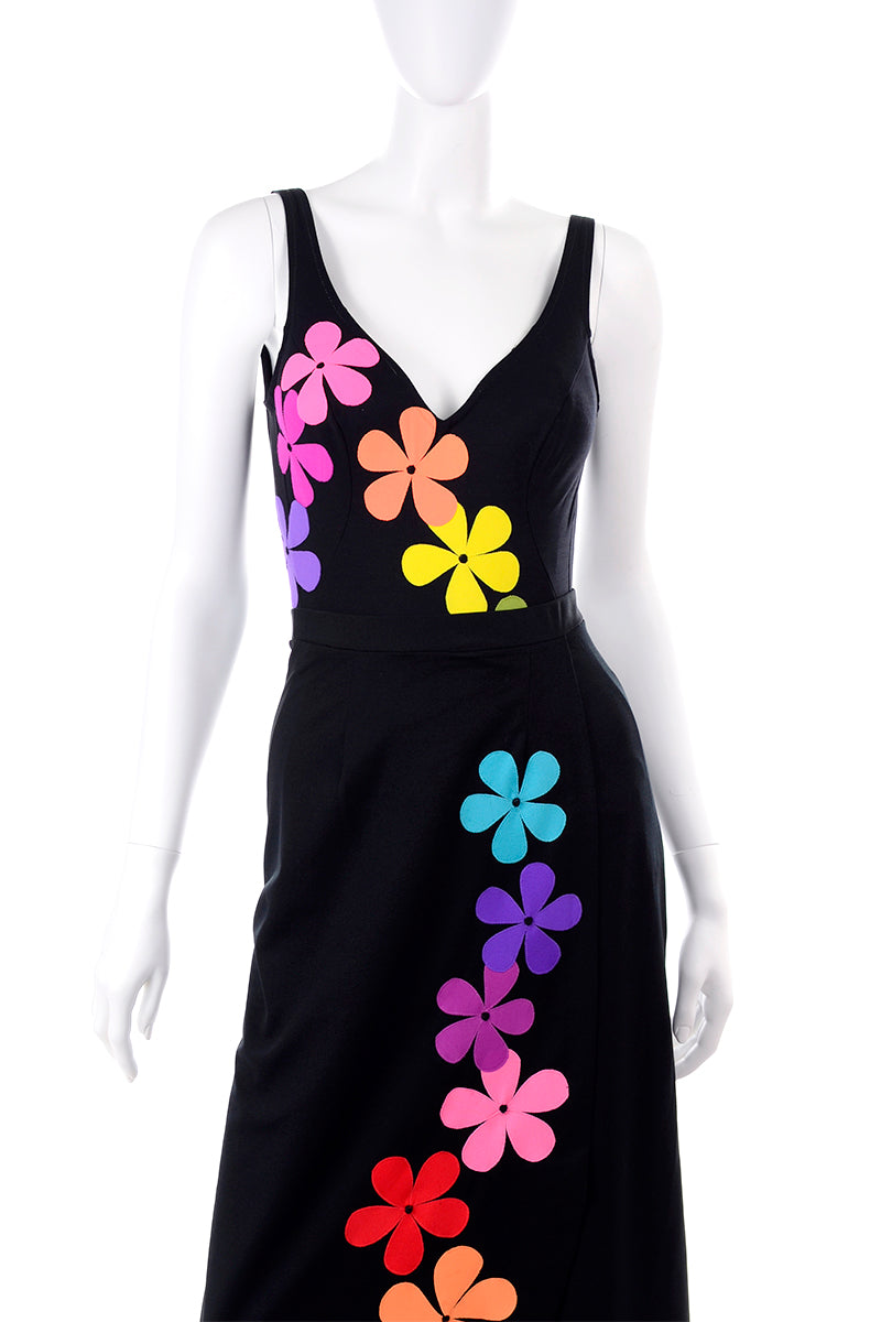 deweese design dress Vintage Deweese Dress 1960s 1970s Hawaiian Floral Chrysanthemum Sunderss Bombshell Pin up Rockabilly Halter Swim Lounge VLV Bullet Bra 10/32