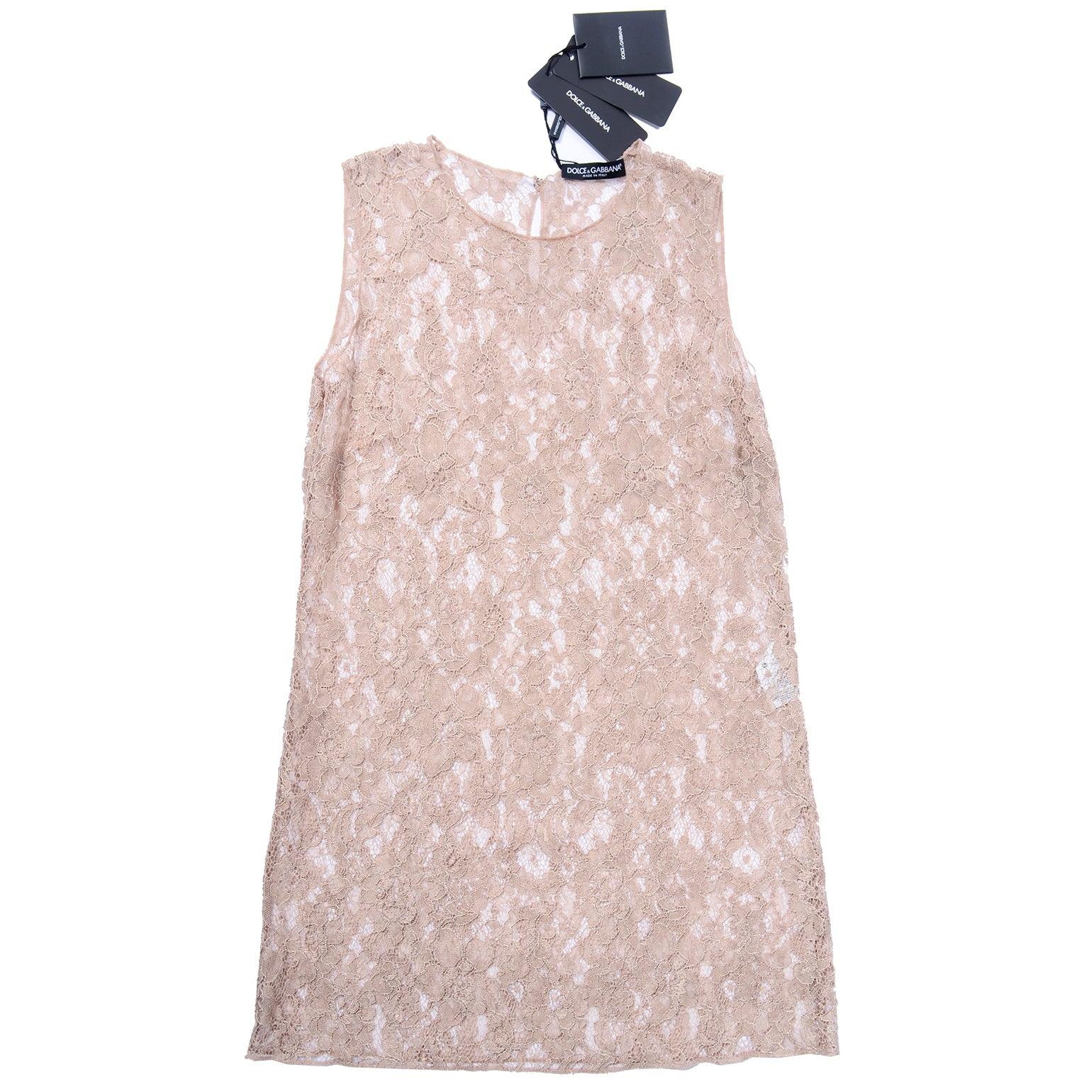 New with Tags Dolce & Gabbana Sleeveless Lace Mini Dress or Top