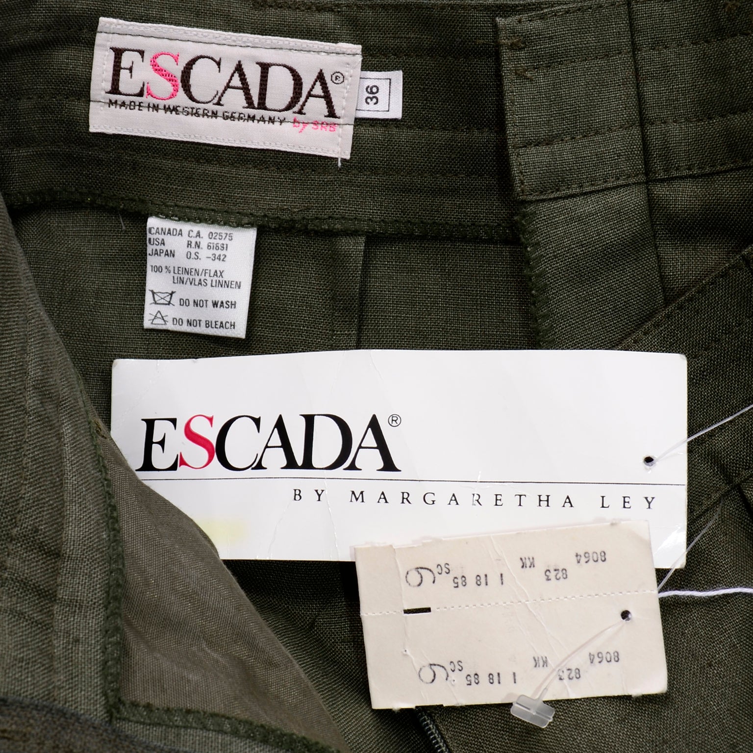 Vintage Escada Pants - Olive