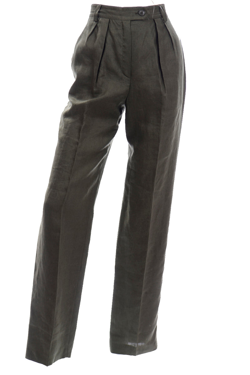 Vintage Escada Wool Pants , Capri Trousers , Stripped , Escada Sport , 90s  , Casual , Lined , Decorative Zippers , 40 DE -  Canada