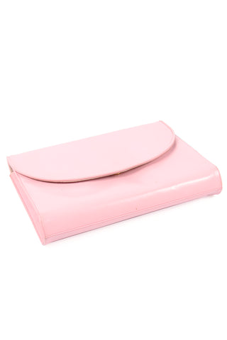 Deadstock Pink Leather Envelope Clutch handbag or Shoulder Bag