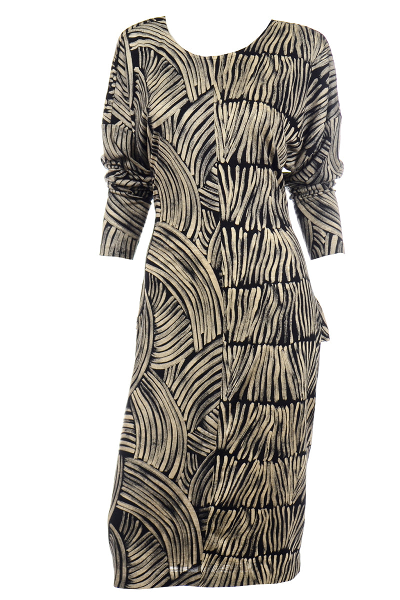 Missoni Vintage 1987 Abstract Graphic Print Dress New w Original Tags Modig Missoni Vintage 1987 Abstract Graphic Print Dress New w Original Tags Modig